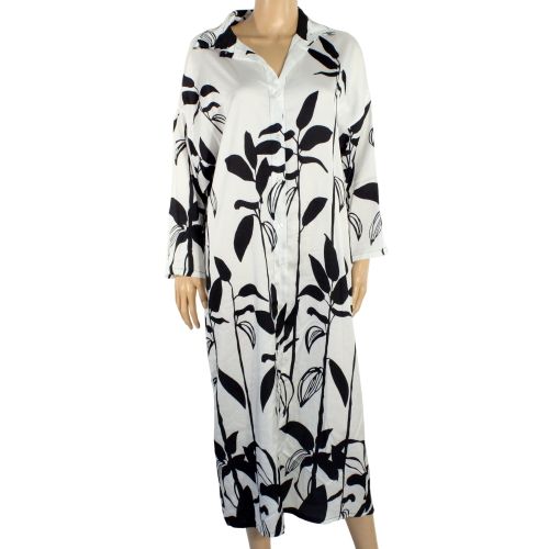 Robe Longue Blanche Fleurie Estime Taille Unique - made in italy - Modalova