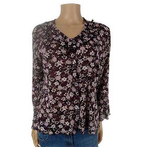 Blouse violette et rose imprim fleurs -- -Taille 3 - cache cache - Modalova