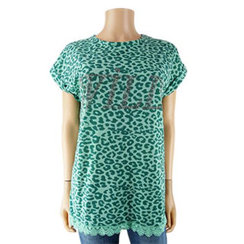 Blouse imprimes lopard manches courtes - strass et dentelle - M - hs club - Modalova