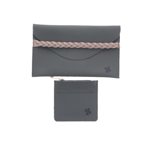 Pochette + porte-monnaie - 12x21cm - Label Emmaus - Modalova