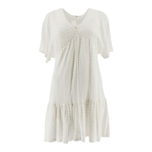 Robe blanche ajoure -- -Taille S - mango casual - Modalova