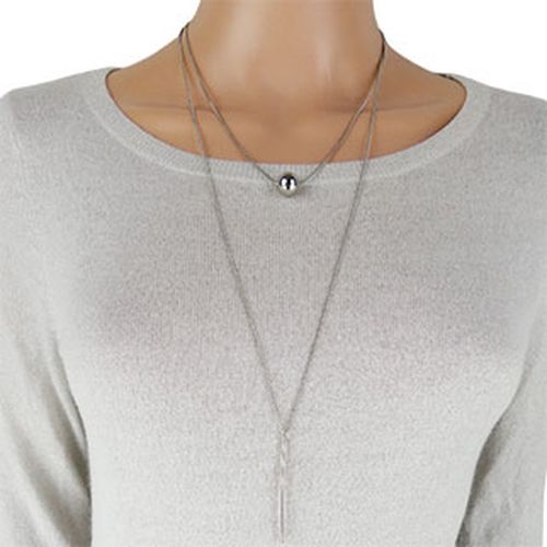 Collier double rang argent - Label Emmaus - Modalova