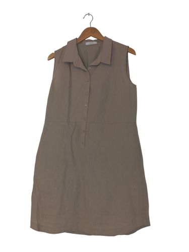 ROBE TAILLE 44 100% LIN COULEUR BEIGE - zapa - Modalova