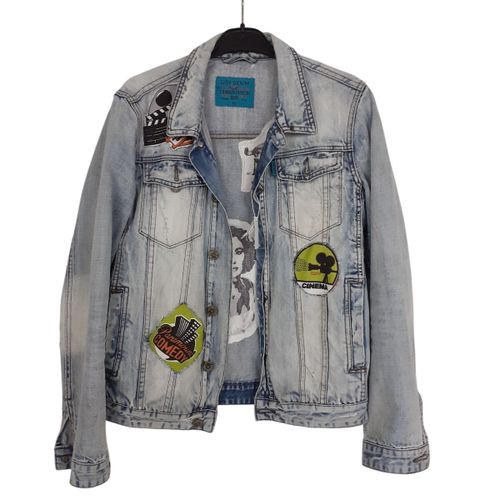 Veste en jean customisée dans nos ateliers - Label Emmaus - Modalova