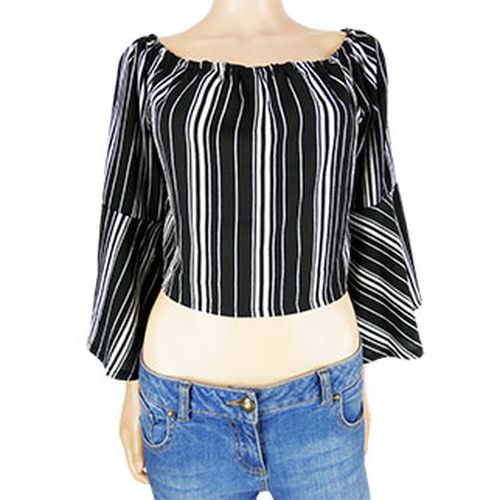 Crop-top  rayures - taille L - Label Emmaus - Modalova