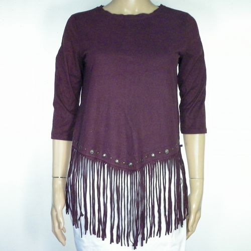 T-Shirt Aubergine Taille M - bershka - Modalova