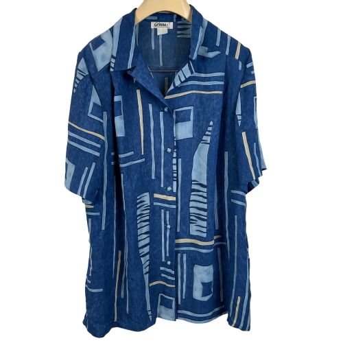 Chemisette vintage  motif gomtrique - Taille 46 - gvana - Modalova