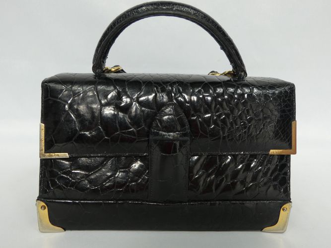 Sac  main en cuir style vintage - Label Emmaus - Modalova