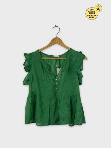 Blouse verte  volants Mng XS  - MNG - Modalova