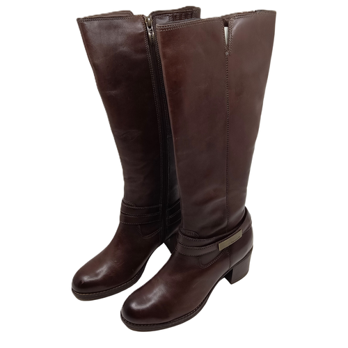 Botte cuir femme 36 - Label Emmaus - Modalova