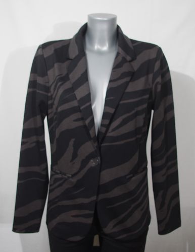 Veste de tailleur imprim zbre et noir - L - ichi - Modalova