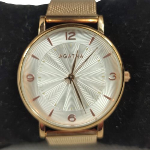 Montre "AGATHA" bracelet rglable couleur or - Label Emmaus - Modalova