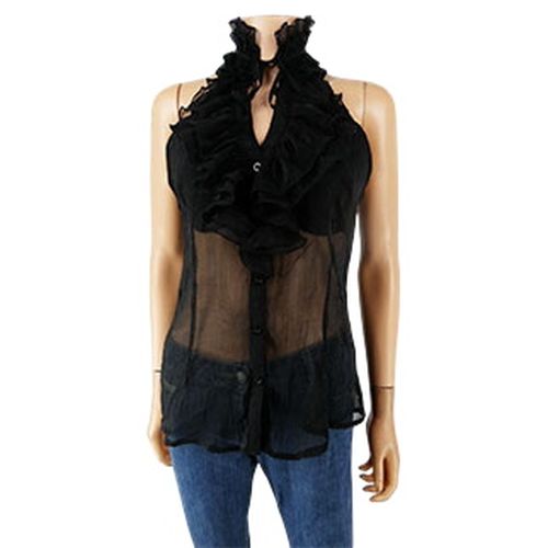 Top fluide col V volant - Taille L - Jennyfer - Modalova