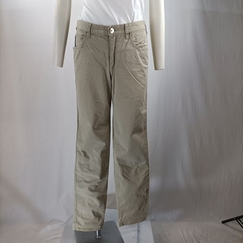 Pantalon beige coton - 29 (36 estim) - armani jeans - Modalova