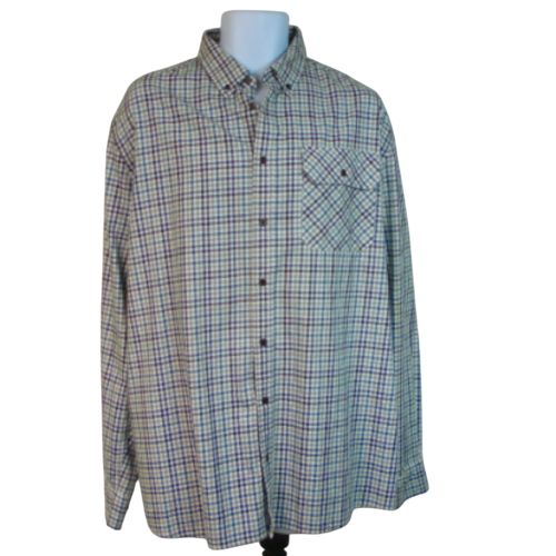 Chemise , petit carreaux bleu vert, taille 3 XL - aigle - Modalova