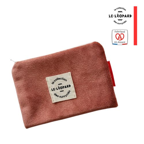 LES SURCYCLES - Pochette velours abricot - Modle S - les surcycls du lopard - Modalova