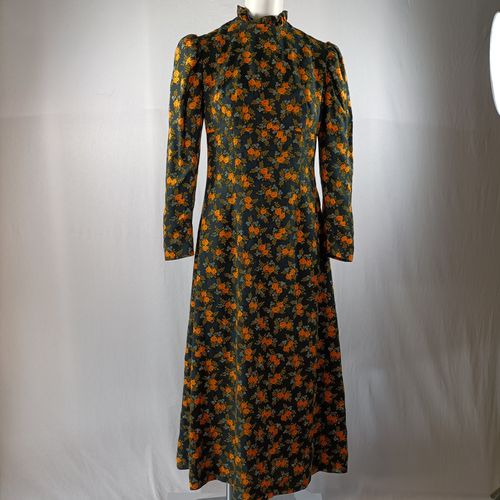 Robe longue fleuri Vintage - Taille 36 estim - Label Emmaus - Modalova