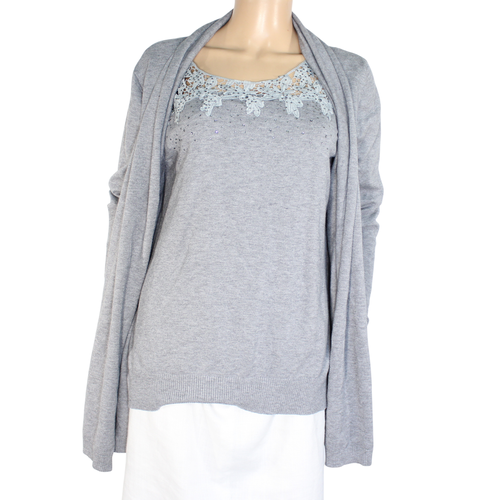 Pull Femme Gris Taille Estime L - Label Emmaus - Modalova