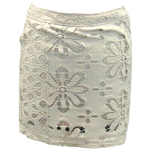 Jupe blanc crme Mango taille S - mango - Modalova