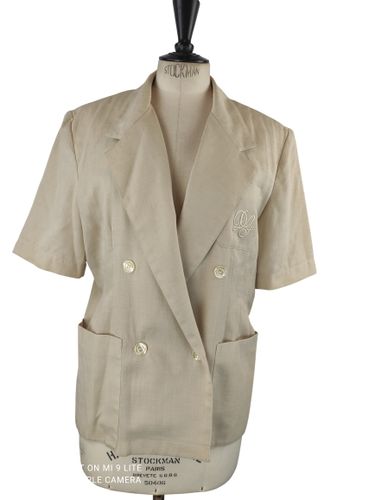 BLAZER VINTAGE SABLE MANCHES COURTES TAILLE 40 - Gerard Darel - Modalova