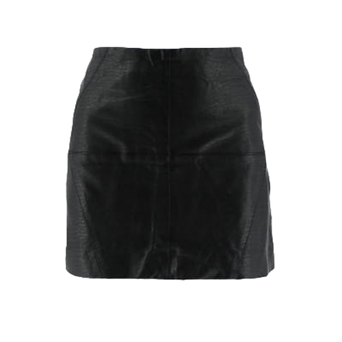 Jupe noire similicuir - Taille 40 - divided by h&m - Modalova