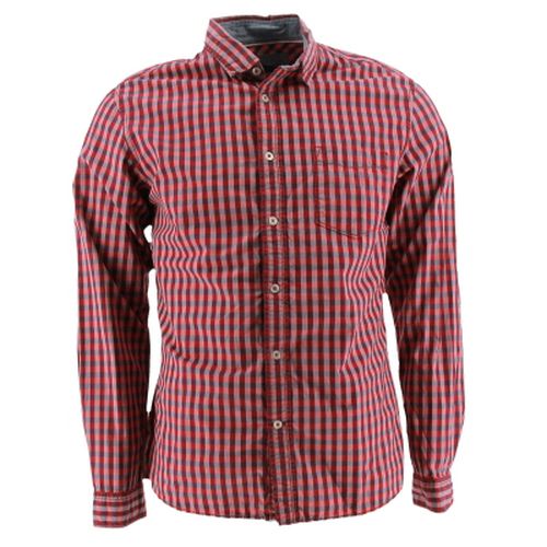 Chemise bordeaux  carreaux- manches longues - M - celio - Modalova