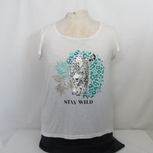 HF289 - T-shirt imprim animal - Taille 3 (L) - bral - Modalova