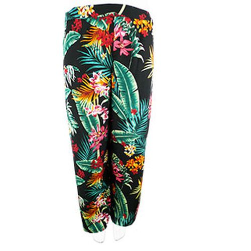 Pantalon fluide imprim fleurs - Taille 2XL - shein - Modalova