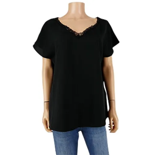 T-shirt  col V - taille L - shein - Modalova