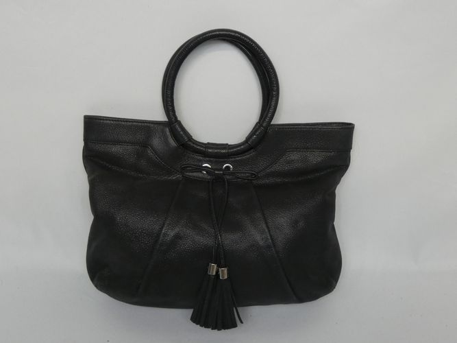 Sac  main en cuir  poignes arrondies - emporio armani - Modalova