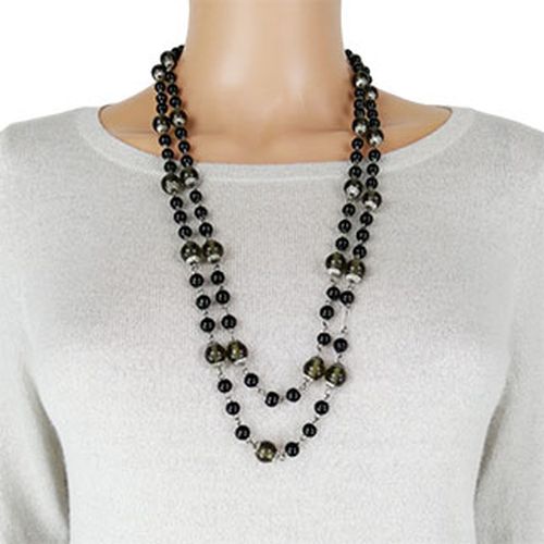 Collier sautoir  perles et noires - Label Emmaus - Modalova