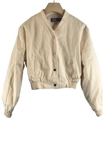 Veste courte beige - Zara - L - zara - Modalova