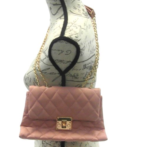 Sac  main rose en simili-cuir - pas de marque - Modalova