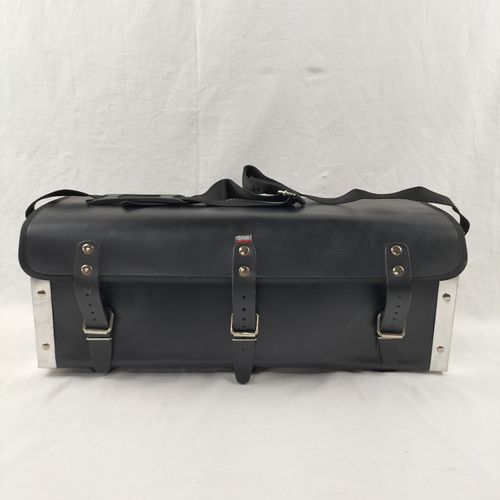 Sac de plombier en cuir noir "SAM" - Label Emmaus - Modalova