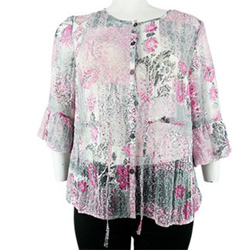 Blouse imprime fleurs rose - -Taille 50 - la maison du jersey - Modalova