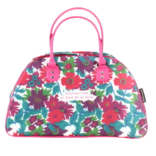 Sac  main imprim florales - largeur 45 - hauteur 30 - Label Emmaus - Modalova