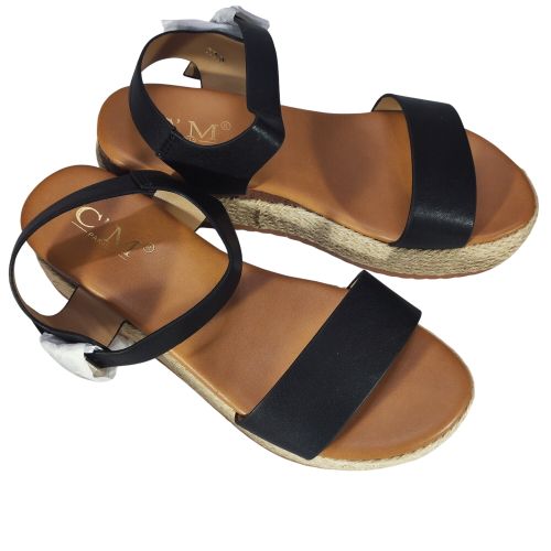 Sandales noires - 37 - neuves - c'm paris - Modalova
