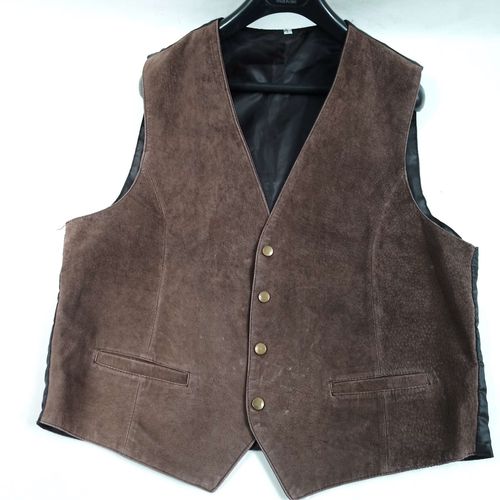 Gilet homme cuir de porc - Label Emmaus - Modalova