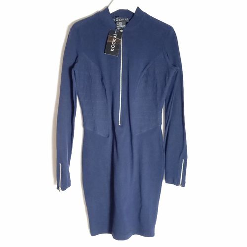 Robe court bleu marine manches longues , Taille: S - kooka - Modalova