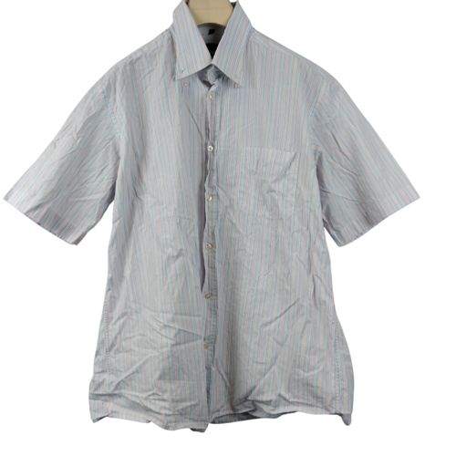Chemise bleue et rose  rayures 100% coton - Taille 42/48 estime - printemps - Modalova