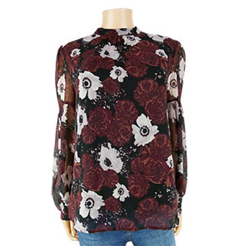 Blouse et bordeaux  fleurs - Taille L - pieces - Modalova