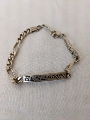 Bracelet en argent - prnom Benjamin - Label Emmaus - Modalova