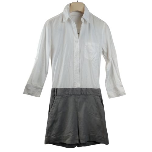 Combishort blanc et gris  coton - Taille 36 - paul & joe - Modalova