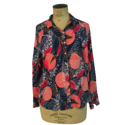 Chemisier , motifs bleus, rose et , taille 40 - Mat de Misaine - Modalova