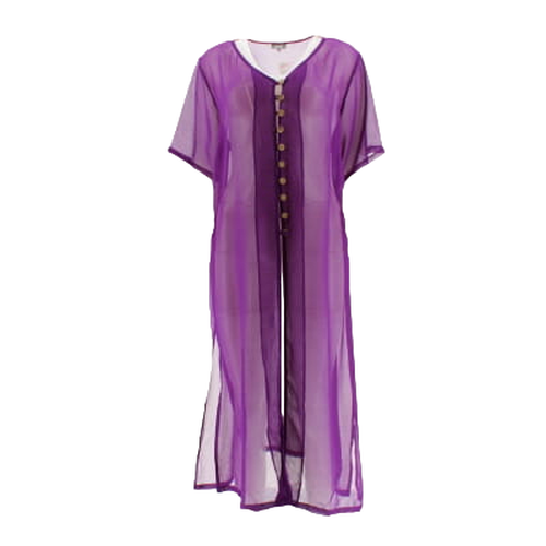 Robe de plage violette - BONHEUR -Taille-48 - bleu - Modalova