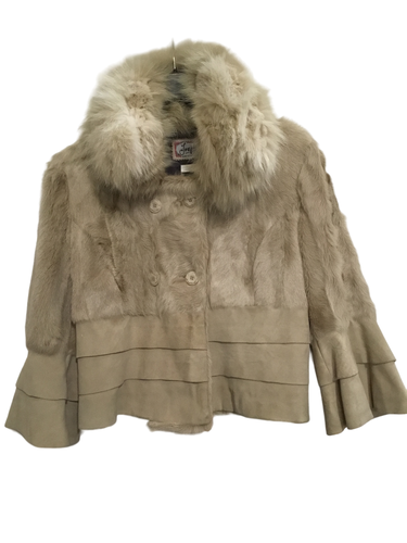 Veste en fourrure beige  Josphine  taille 36 - josephine - Modalova