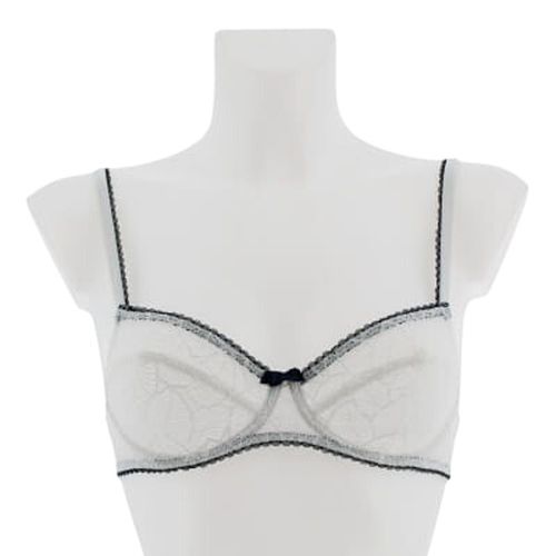 Soutien gorge avec armatures en dentelle blanche - FRANOISE SAGET - Taille 85B - Label Emmaus - Modalova
