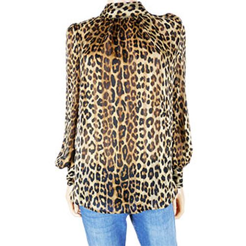 Blouse beige transparente imprim lopard - Taille M - h&m - Modalova