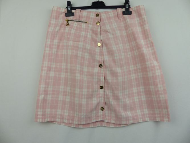 Jupe  carreaux rose - Taille 40 - guy laroche - Modalova