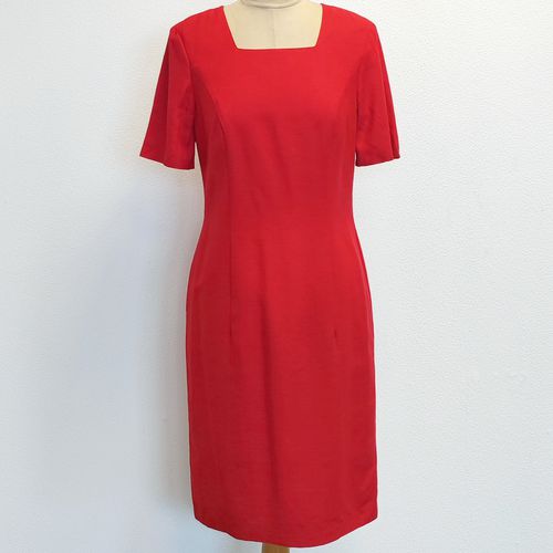 Robe rouge vintage - S - Femme - Label Emmaus - Modalova